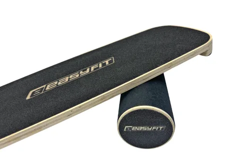Балансувальна дошка EasyFit баланс борд з валиком чорний