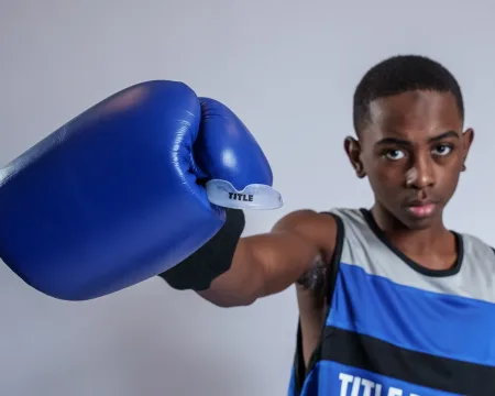 Капа TITLE Boxing Super Shield X2 дитяча прозора до 10 років