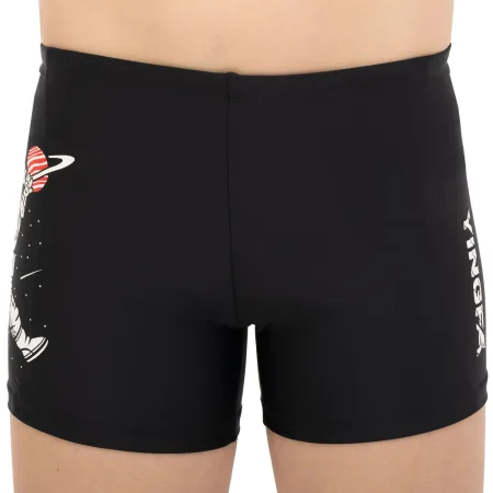 Плавки боксери для хлопчиків для плавання YINGFA вік 4-16 років чорний - 4