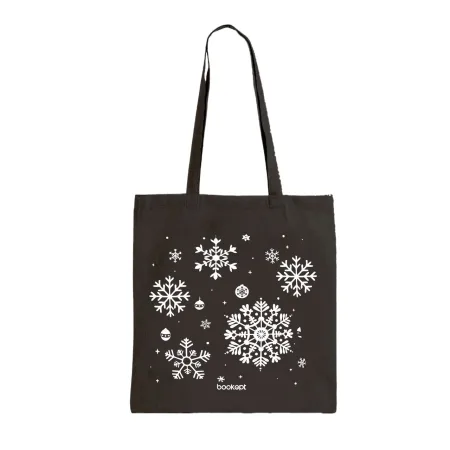 Екошопер BookOpt BK4041 сніжинки чорний