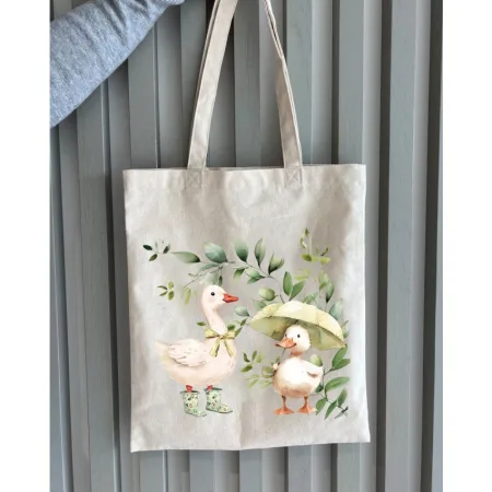 Екошопер BookOpt BK4103 веселі гусята бежевий