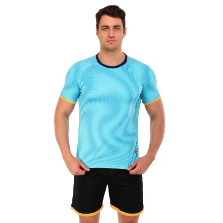 Форма футбольна комплект LIDONG бірюзово-чорний 4XS-2XL S