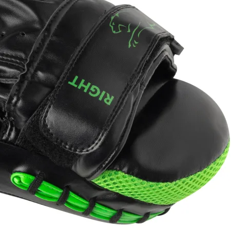 Лапи боксерські PowerPlay 3041 чорно зелені PU [пара]