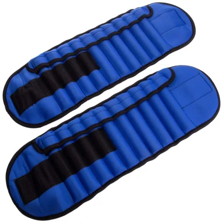 Обтяжувачі-манжети з регульованою вагою для рук та ніг 2x2,5 кг чорний