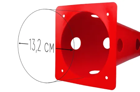 EasyFit Sports Cones 31 cm (Set of 4) Red