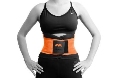 Compression Belt MadMax MFA-277 Slimming belt Black/neon orange L