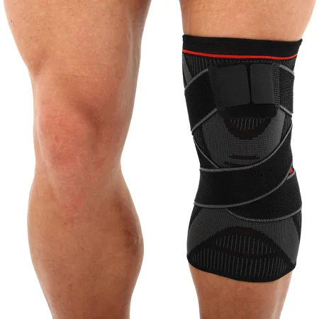 Наколінник еластичний бандаж з фіксуючим ременем SIBOTE 1 шт