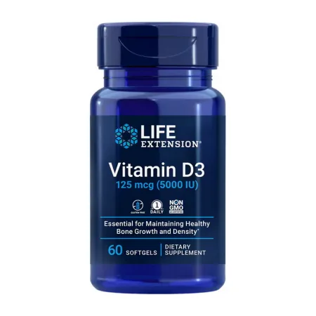 Vitamin D3 125 мкг (5,000 IU) - 60 софтгель