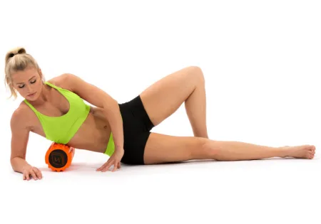 Масажний ролик EasyFit Solid Roller v.1,1s 33 см помаранчевий