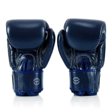 Боксерські рукавиці Fairtex BGV1-ONE (натуральна шкіра) Blue 10 унцій (бинти в комплекті)