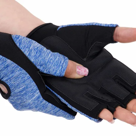 Рукавички для фітнесу та тренувань HARD TOUCH S - Чорний-синій