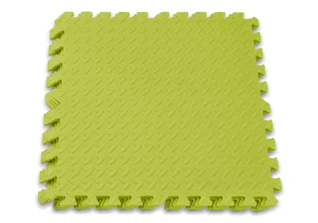 Татами мат EasyFit SwallowTail 4 шт (60х60х1 см) пазл хвост ласточки желтый