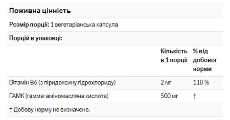 GABA 500 мг - 200 капсул