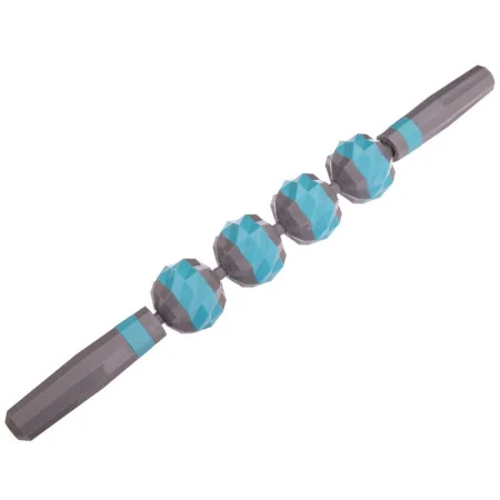 Масажер-палиця роликовий 4 масажерів massager рожевий - 46 см