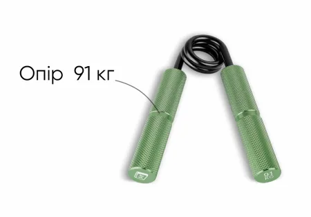 Кистьовий еспандер EasyFit Hand Grip PRO 91 кг зелений