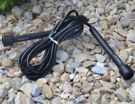 Скакалка PowerPlay 4201 Basic Jump Rope чорна 2,8 m.