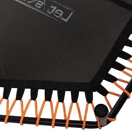 Батут для фитнеса с ручкой Let'sGo 127 см чёрный оранжевый