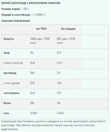 Crispy Layred - 58 г білий шоколад з арахісом