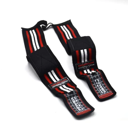 Кистьові бинти Power System PS-3500 Wrist Wraps Red/чорний