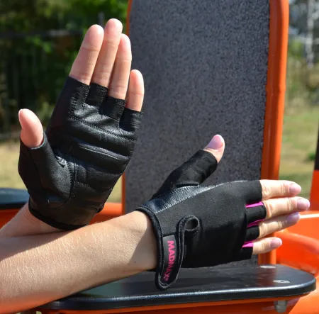 Рукавички для фітнесу MadMax MFG-251 Rainbow Pink M