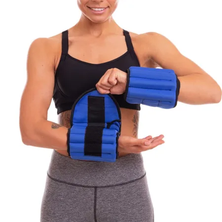 Обтяжувачі-манжети з регульованою вагою для рук та ніг 2x2,5 кг чорний