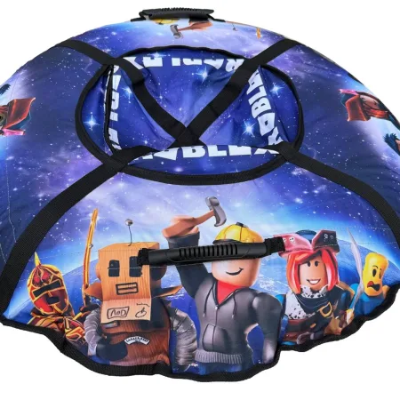 Тюбинг надувные санки ватрушка с камерой "роблокс" 120 см