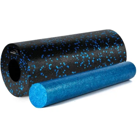Масажний набір PowerPlay PP_4015 EPP Foam Roller Set 4in1 (2-ва роли + 2-ва м'ячі) Чорно-синій