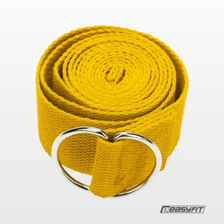 Ремінь для йоги EasyFit жовтий