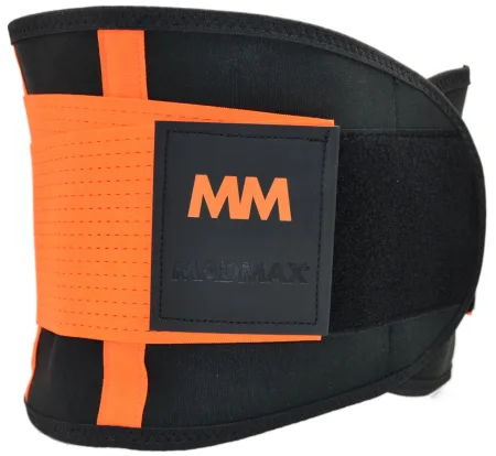 Compression Belt MadMax MFA-277 Slimming belt Black/neon orange L