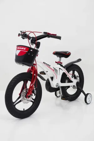Велосипед Mars 16 дюймів біло-червоний Mars-1wh (ВІТРИНА)