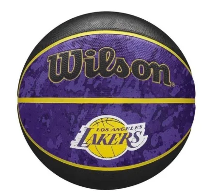 М'яч баскетбольний у подарунковій коробці + насос Wilson NBA TEAM TIEDYE BSKT LA LAKERS size 7 WZ4007803 XP Оригінал