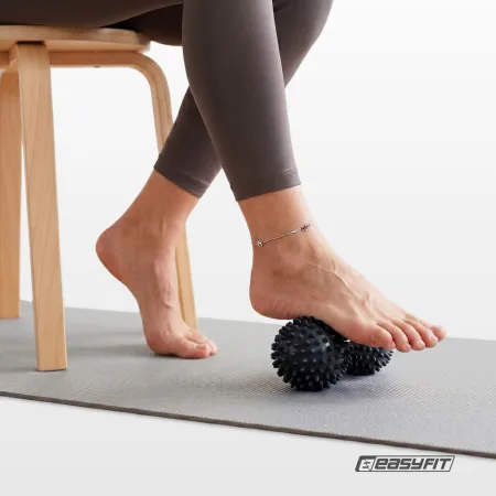 Масажний м'ячик EasyFit Goober з шипами Чорний