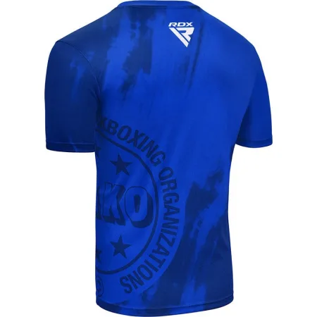 Sports T-shirt RDX WAKO T1 with short sleeves Blue M