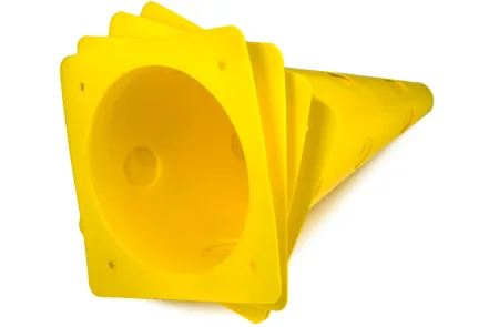 EasyFit Sports Cones 31 cm (Set of 4) Yellow