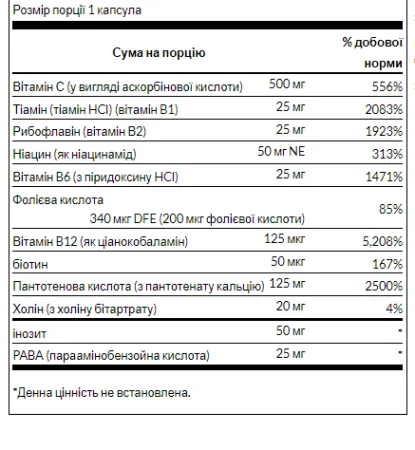 Super Stress B-Complex with Vitamin C - 240 капсул