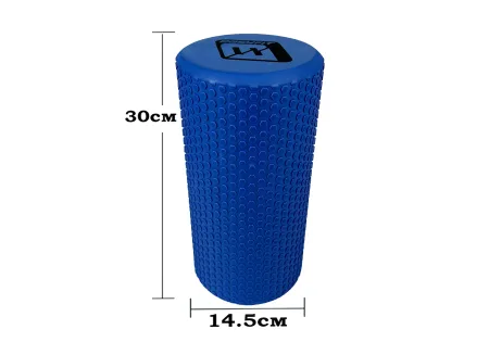 Масажний ролик EasyFit Foam Roller 30 см синій