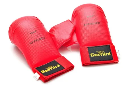 Рукавички накладки для карате Червоний M - Синій