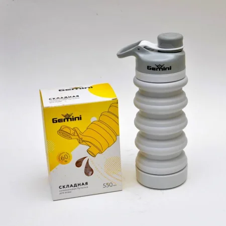 Пляшка для води 550 мл BG07-GREY