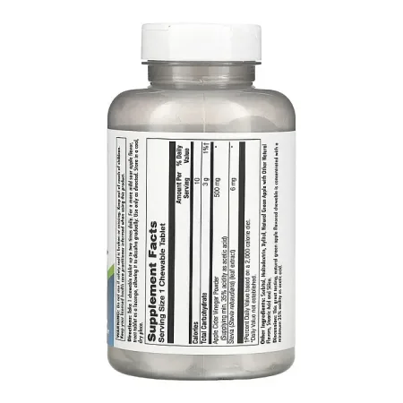 Apple Cider Vinegar 500 мг - 60 жувальних таблеток.