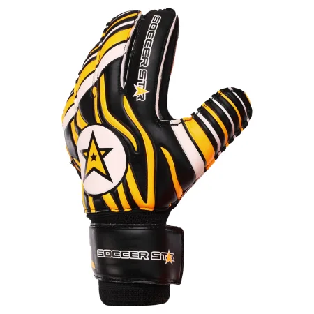 Воротарські рукавички SOCCER STAR 10 - чорно-помарачевий