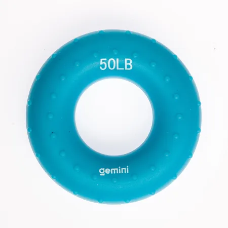 Еспандер кистьовий кільце силікон навантаження 22,5 кг синій - 8.5 см