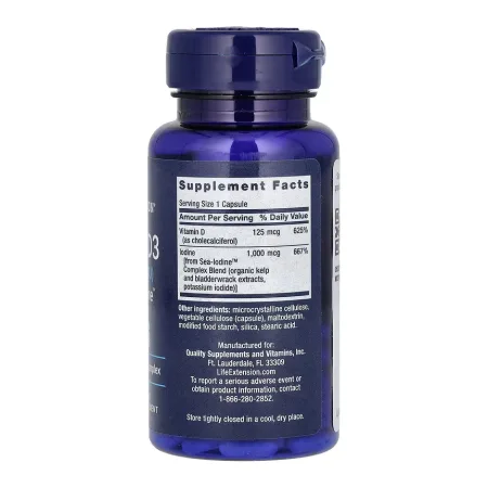 Vit D3 with Sea-Iodine™ 125 мкг (5000 IU) - 60 капсул