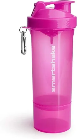 Шейкер спортивний SmartShake Slim 500 мл Neon Pink