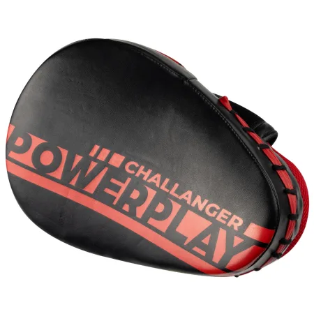 Лапи боксерські PowerPlay 3041 чорно червоні PU [пара]