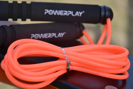 Скакалка PowerPlay 4205 класичний Plus Jump Rope помаранчева 2,7 m.