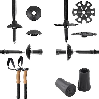 Трекинговые палки PowerPlay 9107 Friluftsliv Black/White 80-135 см (пара)