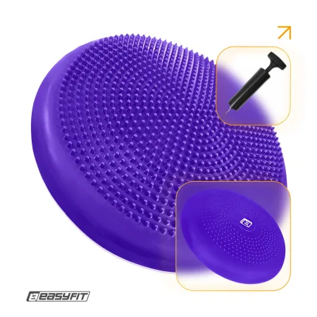 Balance massage cushion EasyFit Balance Cushion-A purple + pump