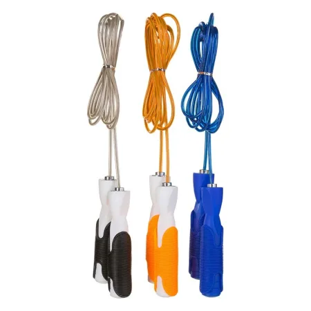 Скакалка швидкісна кросфіт зі сталевим тросом помаранчевий - 2,8 м