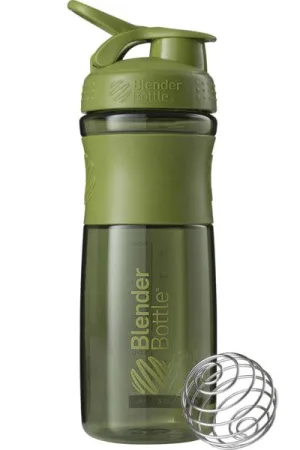 Шейкер спортивний пляшка BlenderBottle SportMixer Flip 820 мл мохово-зелений