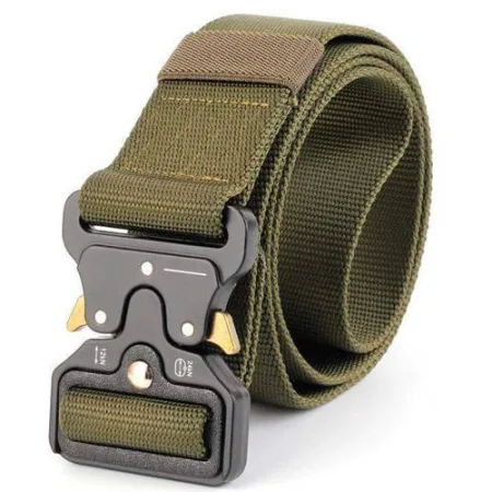 Ремінь тактичний військовий Assault Belt з пряжкою кобра олива
